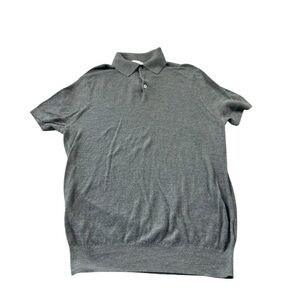 Suitsupply Merino Wool Green Polo Shirt